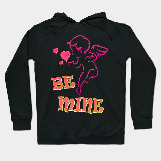 Be Mine Angel Hoodie by AlondraHanley